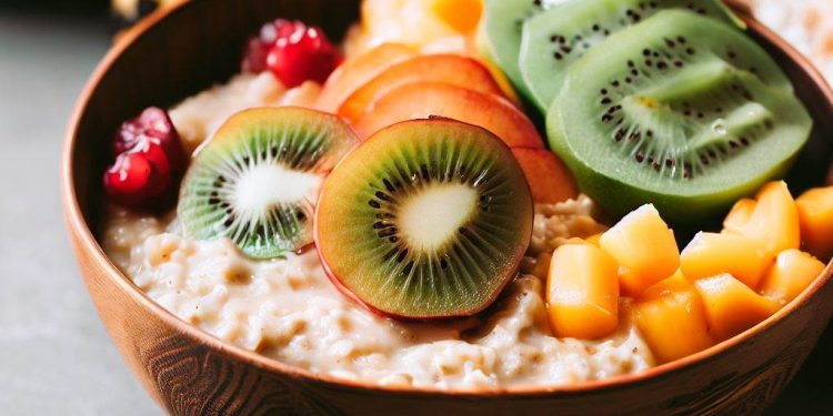 Bowl de Café da Manhã de Aveia com Frutas Tropicais: Delicioso e Nutritivo para Começar o Dia!